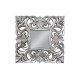 Eleganckie lustro srebrna rama 76x76 
