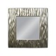 Ozdobne lustro srebrna rama 100x100cm 