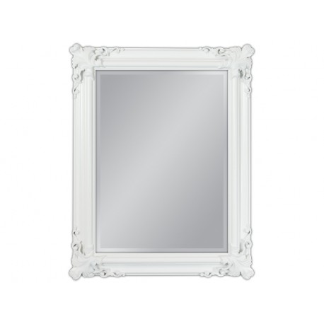 Ozdobne lustro w białej ramie 70x90cm 