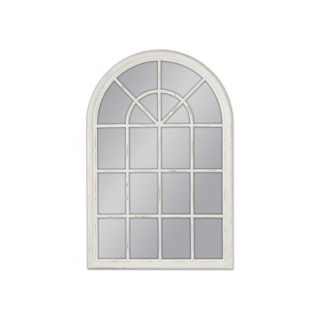 Lustro okno białe przecierane 74x104cm 