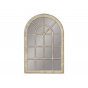 Lustro okno w kremowej ramie 74x104cm