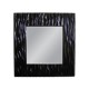 Eleganckie lustro czarna rama 100x100cm 