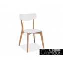 Krzesło Mosso kolor biały/dąb