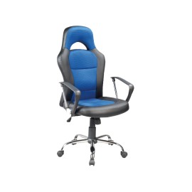 Fotel obrotowy Q-033 niebieski czarny