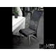Stylowe krzesło do salonu tkanina czarna