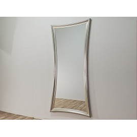 Taliowanie lustro w srebrnej drewnianej ramie 90x197 cm 21250