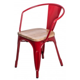 Krzesło Paris Arms Wood czerw. sosna nat uralna