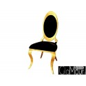 Eleganckie krzesło w kolorze złoto-czarnym B415-1