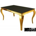 Elegancki stół złoto-czarny do jadalni TH306-1