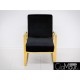 Elegancki fotelik w kolorze czarno-złotym 86x65x92cm FC42