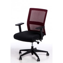 Fotel biurowy Press czerwony/czarny