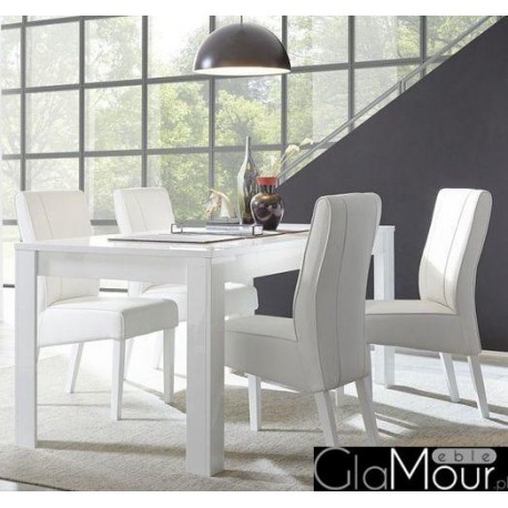 Stół DAMA 137x90cm w kolorze białym
