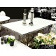 Stół srebrno biały 150x90x80cm TH522