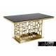 Stół złoto czarny 200x100x80cm TH522-1