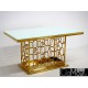 Stół złoto biały 200x100x80cm TH522-1