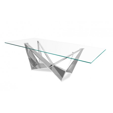 Designerski stół błyszcząca podstawa 200 x 100 x 75 cm CT2061