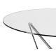 Designerski okrągły stół błyszcząca podstawa Ø150 cm CT2061R
