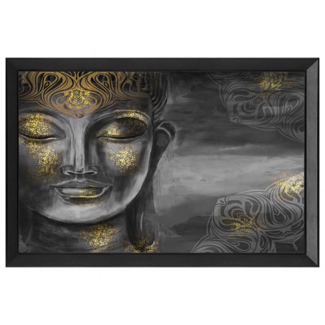 Orientalny obraz złoty Budda 80 x 60 cm S23649