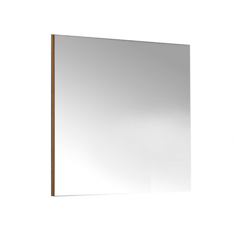 Minimalistyczne lustro drewniana krawędź 70 x 80 x 2 cm M-1