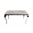 Stół z marmurowym białym blatem modern barock 150 x 90 x 75 cm CT/TH306