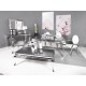 Stół z marmurowym czarnym blatem modern barock 200 x 100 x 75 cm CT/TH306-1