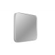 Kwadratowe zaokrąglone lustro w srebrnej oprawie 50,5 x 50,5 cm 16F-571