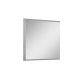 Nowoczesne lustro w srebrnej ramie 53 x 53 cm 12F-390