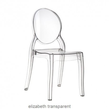 krzesło Elizabeth przezroczyste z poliweglanu