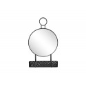 Czarne lustro z zawieszką i metalowym koszyczkiem 42 x 11 x 71 cm TOYJ19-373
