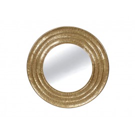 Okrągłe lustro złoty metal mosiądz Ø 81 cm TOYJ19-339