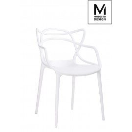 MODESTO krzesło HILO białe - polipropylen