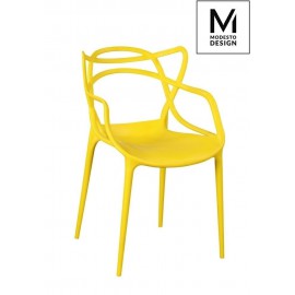 MODESTO krzesło HILO żółte - polipropylen