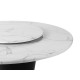 Okrągły marmurowy stół z obrotowym mniejszym blatem 150x75 cm D15