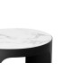 Biało czarny marmurowy stolik kawowy 58x50 cm T056B
