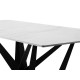 Designerski stół szary marmurowy błyszczący blat 180x90x75 cm D03