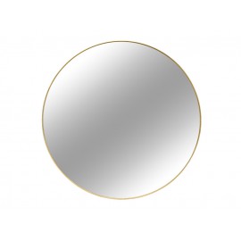 Okrągłe lustro w złotej oprawie Ø80x4 cm 16F-572