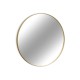 Okrągłe lustro w złotej oprawie Ø80x4 cm 16F-572