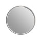 Okrągłe fazowane lustro w srebrnej ramie średnica 100 cm 12F-361