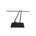 Geometryczny stolik kawowy czarna podstawa 50x60 cm CT2061SN
