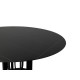 Okrągły czarny stół marmur 150x75 cm D12