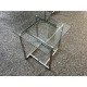 Minimalistyczny nowoczesny szklany stolik 50x55 cm J011