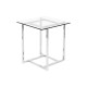 Minimalistyczny nowoczesny szklany stolik 50x55 cm J011