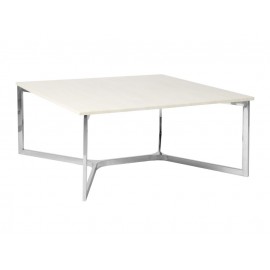 Nowoczesny marmurowy biały stolik 90x90x41 cm C004