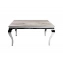 Stół z marmurowym białym blatem modern barock 150x90x75 cm CT/TH306
