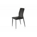 Nowoczesne welurowe krzesło w kolorze grafitu 45x53x90 cm Y211