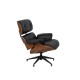 Skórzany fotel obrotowy z podnóżkiem Lounge Chair & Ottoman 87x85x92 cm X040