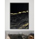 Złoto czarny nowoczesny obraz 82,6x122,6 cm L0300