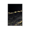 Złoto czarny nowoczesny obraz 82,6x122,6 cm L0300