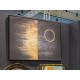 Czarno-złoty obraz z kołem 102x142 cm TOIR22817