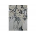 Obraz z kwiatami okraszony srebrem 60x80 cm JWE0421